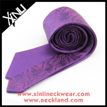 Purple Paisley Geometrical Reversible Wholesale Neckties